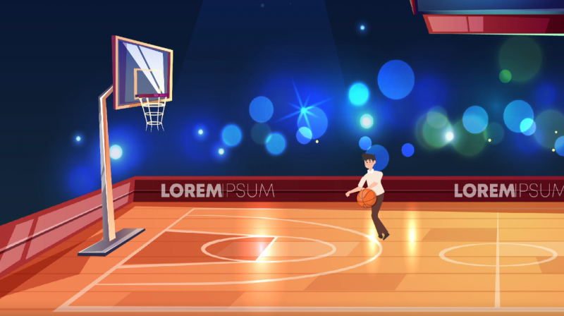 1e AE opdracht - Basketbal animatie